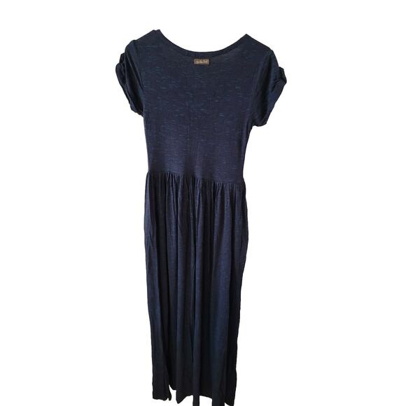 Matilda Jane Small Women Maxi DRESS Long Blue Sleeve Button Details 139040 - Picture 2 of 7